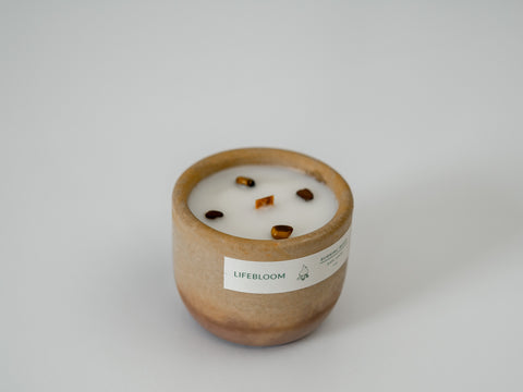 Burning Wood Scented Candle