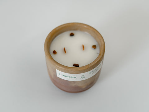 Burning Wood Scented Candle