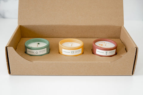 Bloom Candle Trio Set